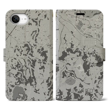 【潤井戸（千葉県）】地図柄iPhoneケース（手帳タイプ）