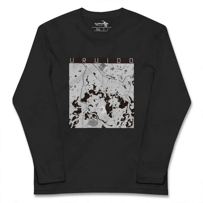 【潤井戸（千葉県）】地図柄ロングスリーブTシャツ
