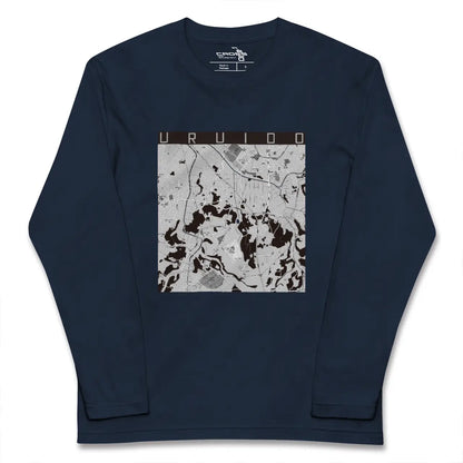 【潤井戸（千葉県）】地図柄ロングスリーブTシャツ