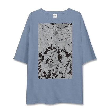 【潤井戸（千葉県）】地図柄ビッグシルエットTシャツ
