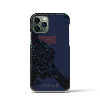 【うるま（沖縄県）】地図柄iPhoneケース（バックカバータイプ）