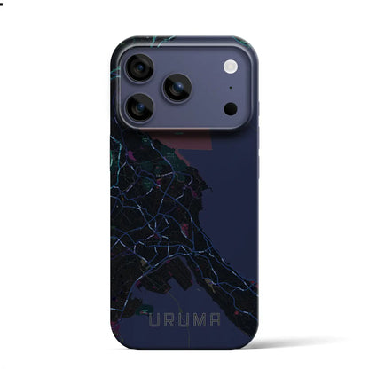 【うるま（沖縄県）】地図柄iPhoneケース（バックカバータイプ）