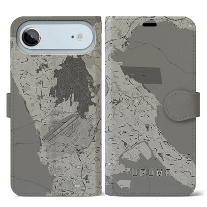 【うるま（沖縄県）】地図柄iPhoneケース（手帳タイプ）