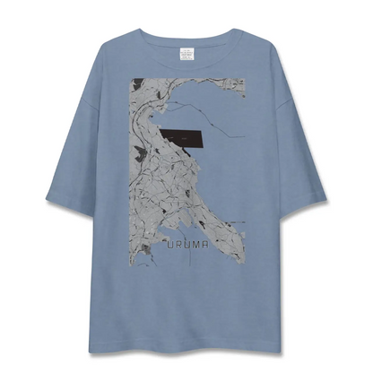 【うるま（沖縄県）】地図柄ビッグシルエットTシャツ