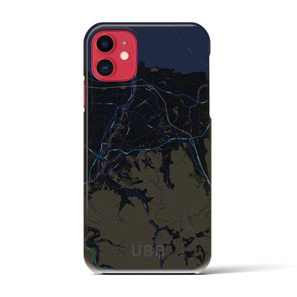 【宇佐（大分県）】地図柄iPhoneケース（バックカバータイプ）