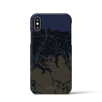 【宇佐（大分県）】地図柄iPhoneケース（バックカバータイプ）