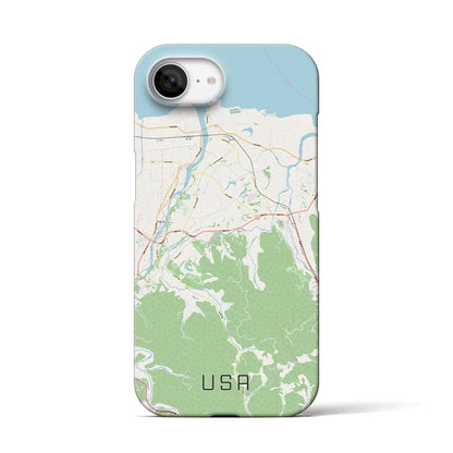 【宇佐（大分県）】地図柄iPhoneケース（バックカバータイプ）