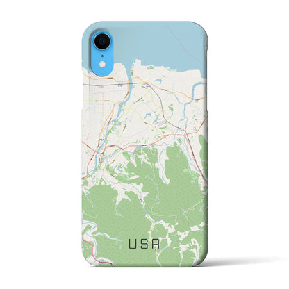 【宇佐（大分県）】地図柄iPhoneケース（バックカバータイプ）