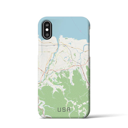 【宇佐（大分県）】地図柄iPhoneケース（バックカバータイプ）