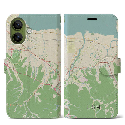 【宇佐（大分県）】地図柄iPhoneケース（手帳タイプ）