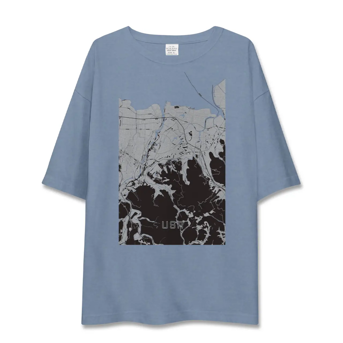 【宇佐（大分県）】地図柄ビッグシルエットTシャツ