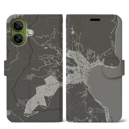 【宇佐美（静岡県）】地図柄iPhoneケース（手帳タイプ）