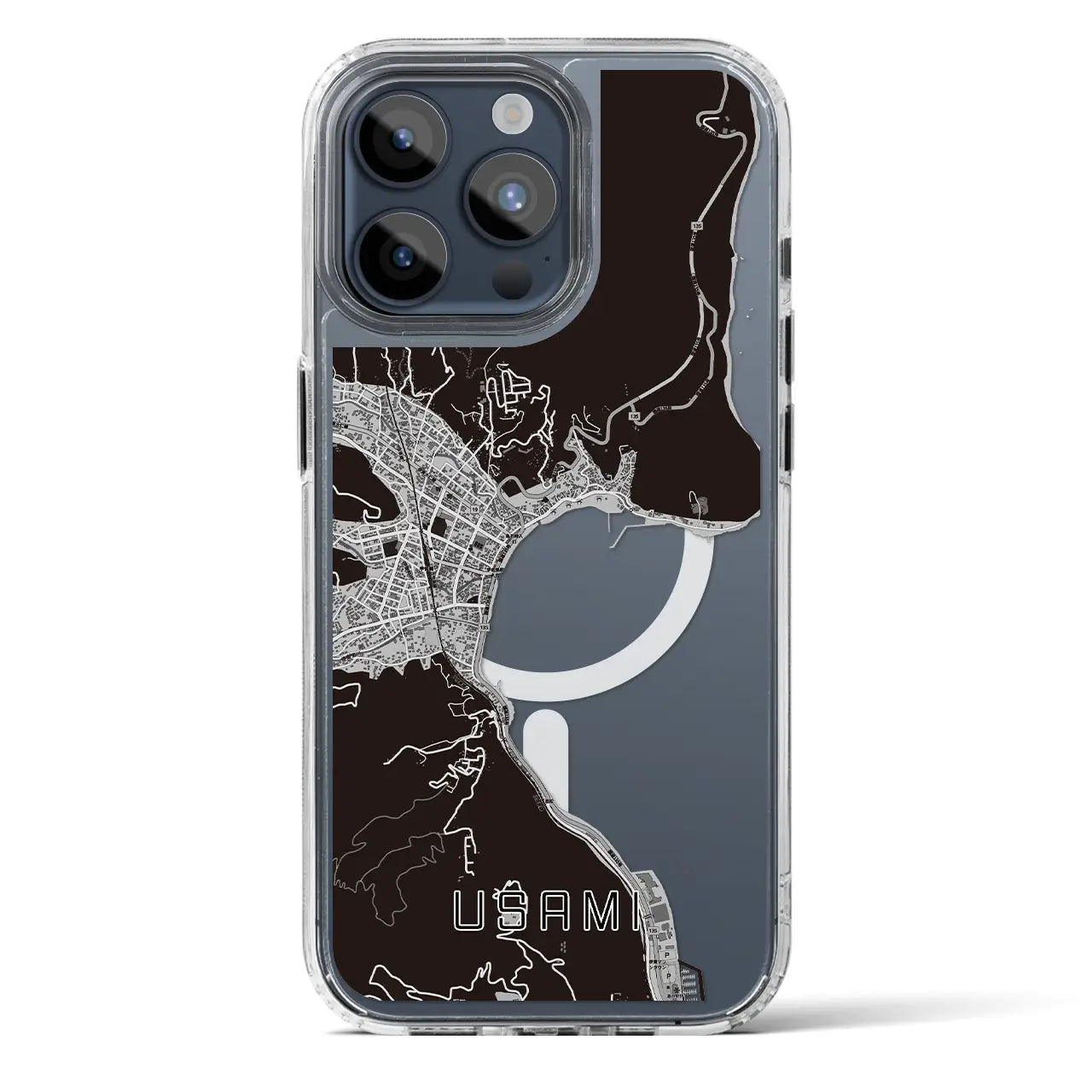 【宇佐美（静岡県）】地図柄iPhoneケース（MagSafeタイプ）