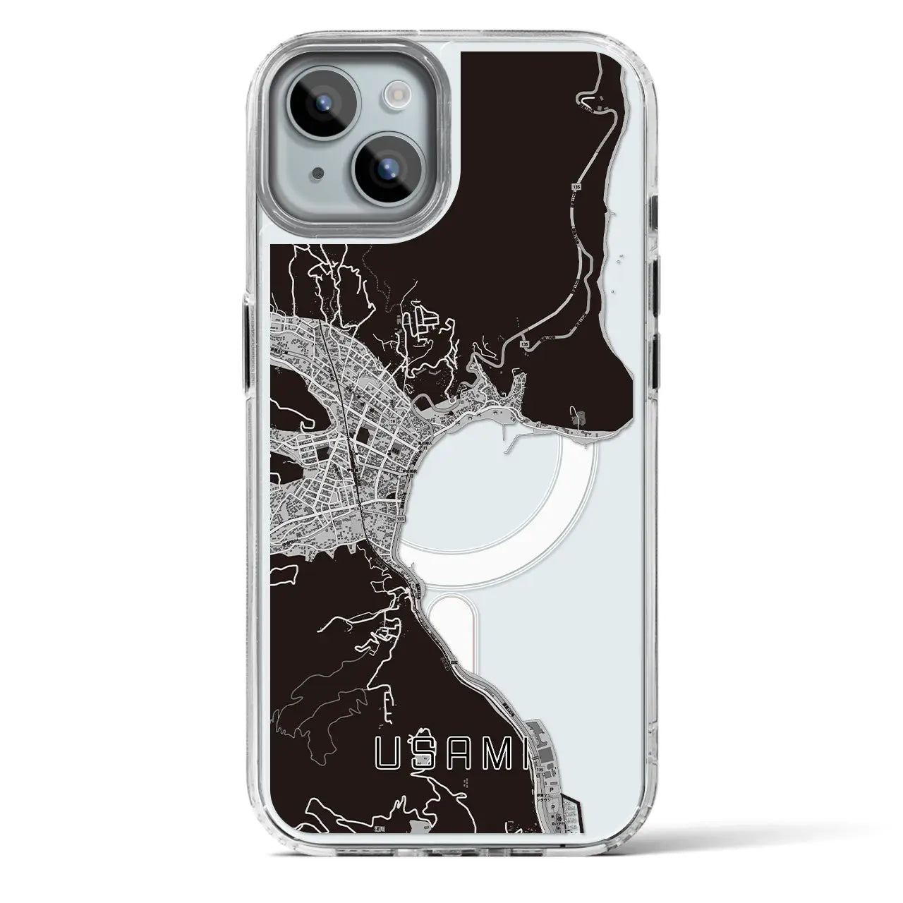 【宇佐美（静岡県）】地図柄iPhoneケース（MagSafeタイプ）