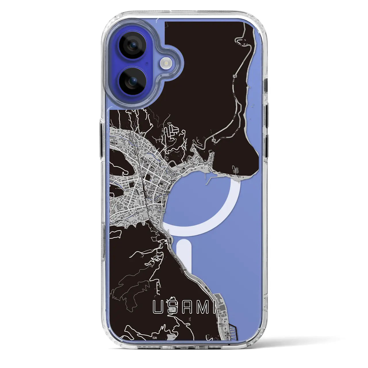 【宇佐美（静岡県）】地図柄iPhoneケース（MagSafeタイプ）