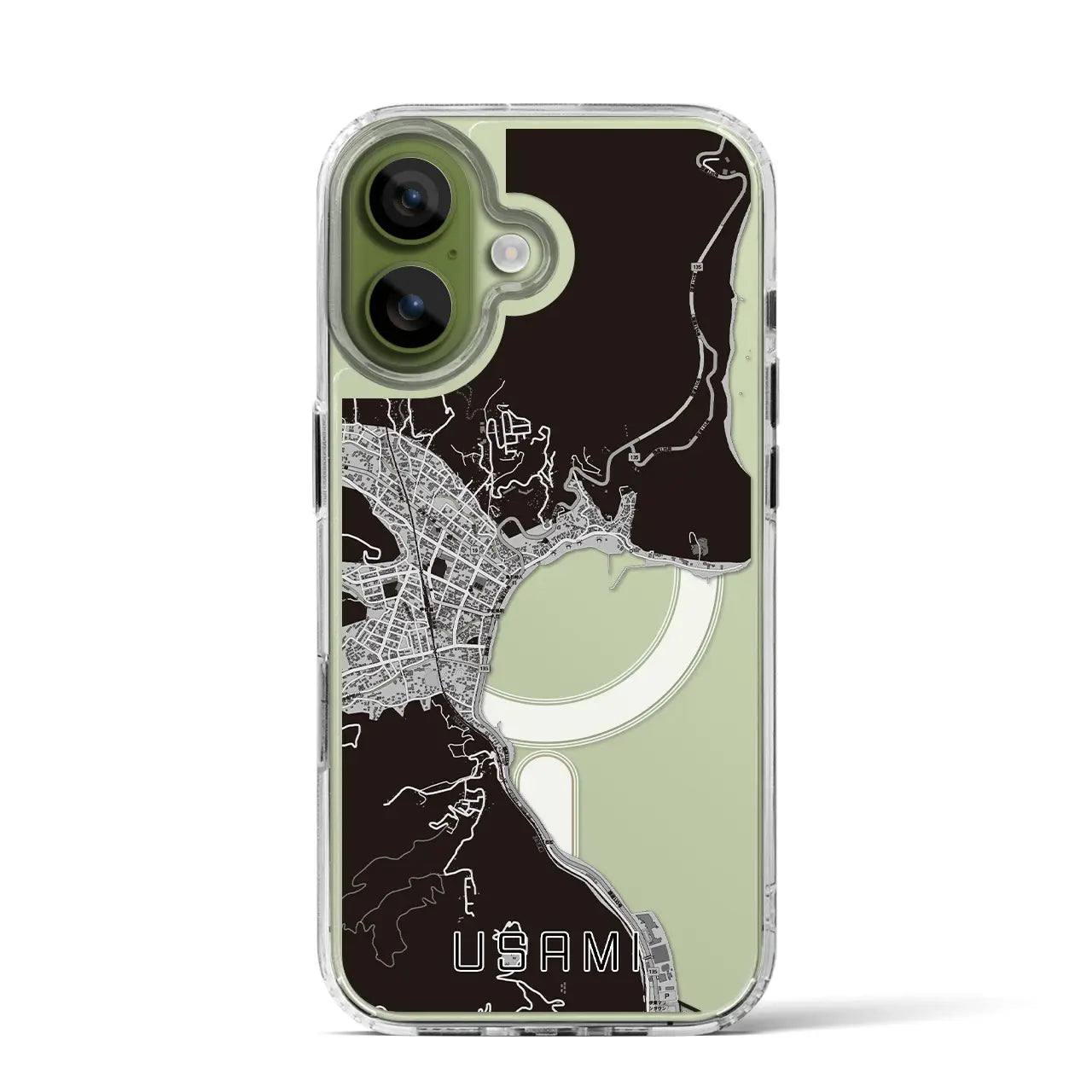 【宇佐美（静岡県）】地図柄iPhoneケース（MagSafeタイプ）