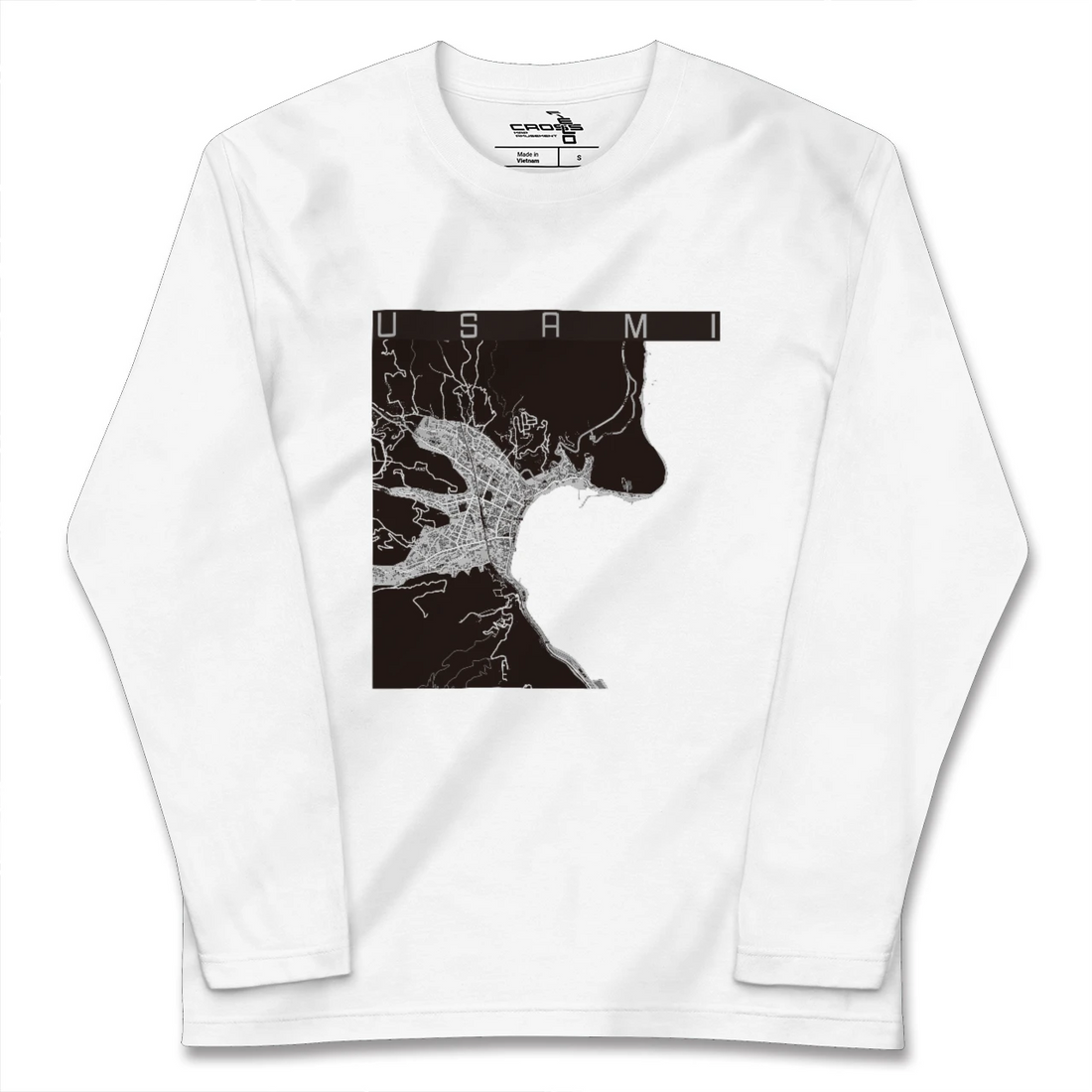 【宇佐美（静岡県）】地図柄ロングスリーブTシャツ