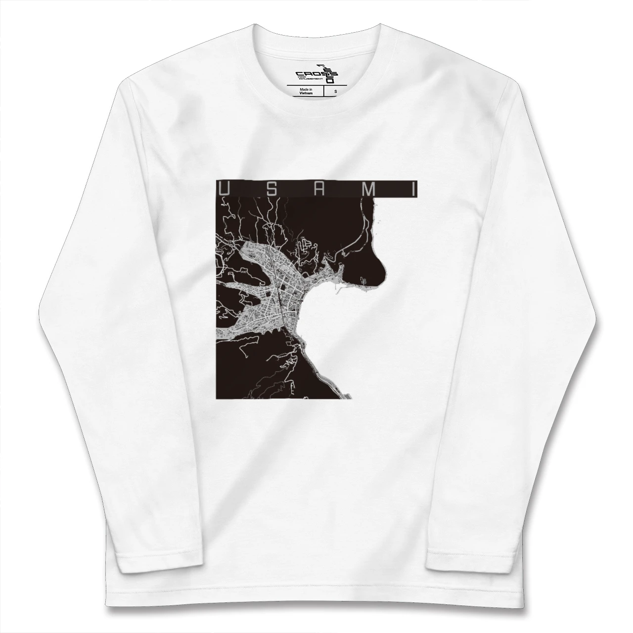 【宇佐美（静岡県）】地図柄ロングスリーブTシャツ