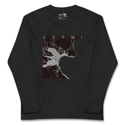 【宇佐美（静岡県）】地図柄ロングスリーブTシャツ