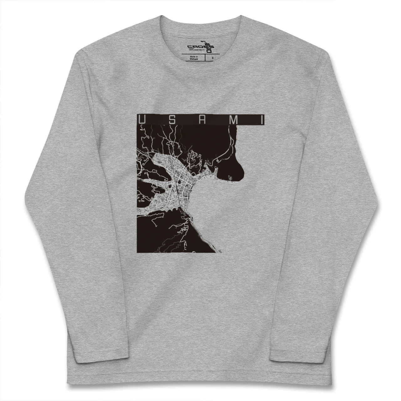 【宇佐美（静岡県）】地図柄ロングスリーブTシャツ