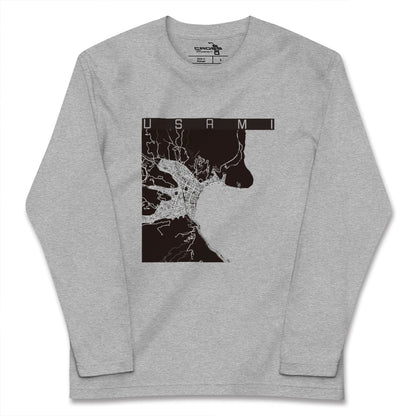 【宇佐美（静岡県）】地図柄ロングスリーブTシャツ