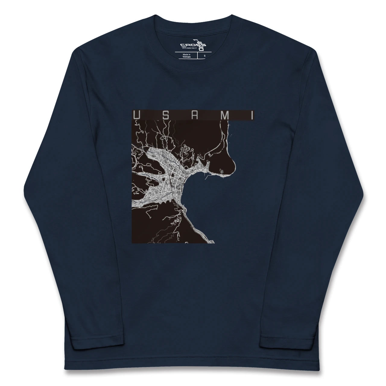 【宇佐美（静岡県）】地図柄ロングスリーブTシャツ