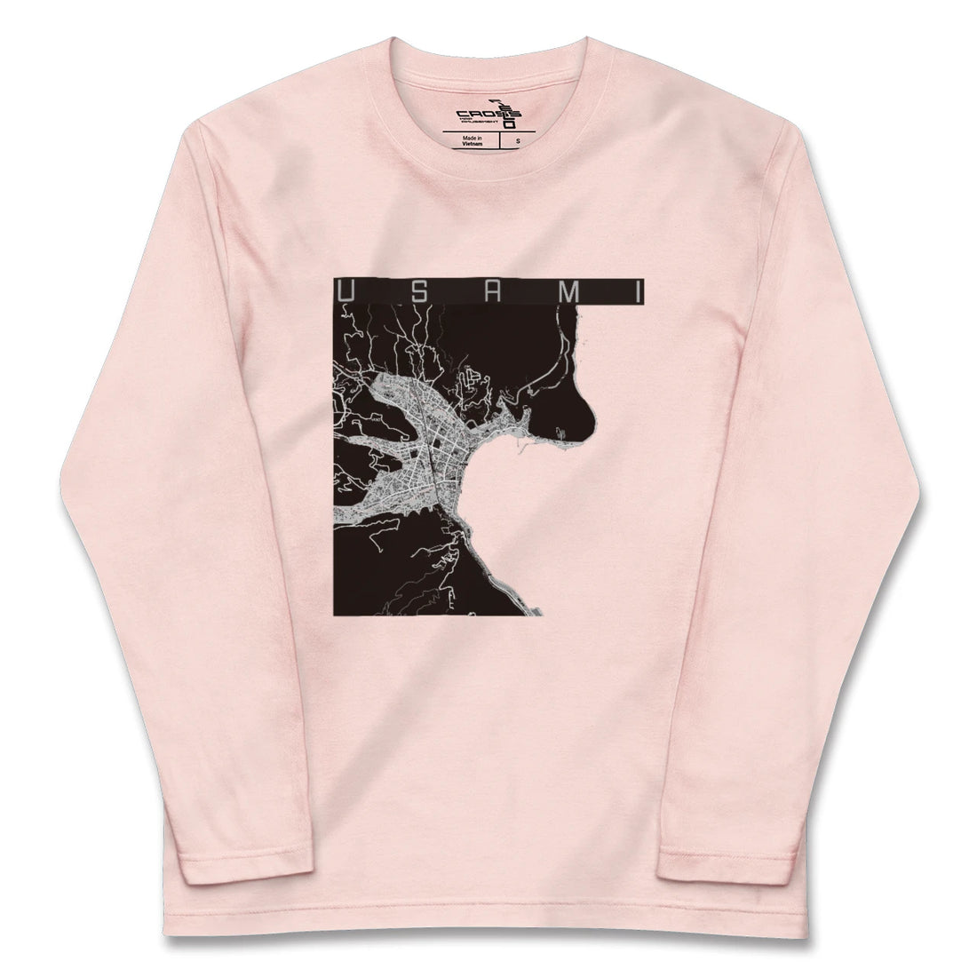 【宇佐美（静岡県）】地図柄ロングスリーブTシャツ