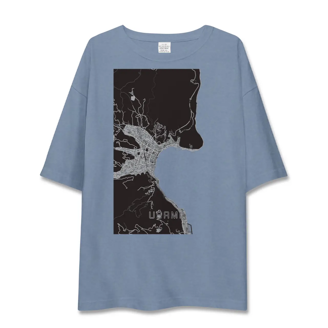 【宇佐美(静岡県)】地図柄ビッグシルエットTシャツ