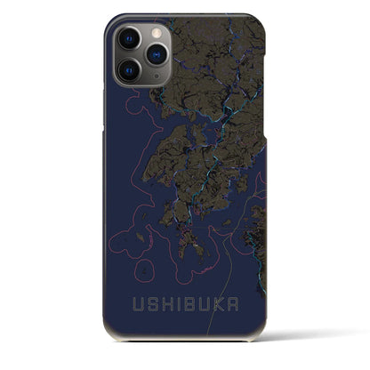 【牛深（熊本県）】地図柄iPhoneケース（バックカバータイプ）