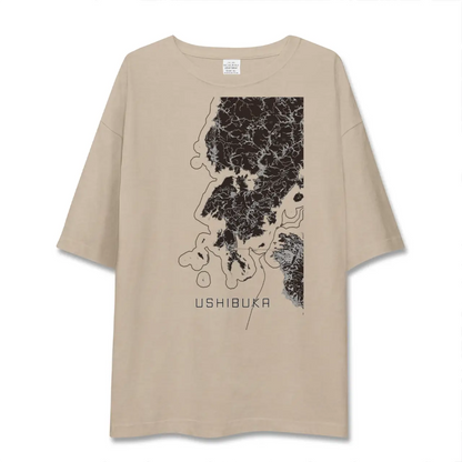 【牛深（熊本県）】地図柄ビッグシルエットTシャツ