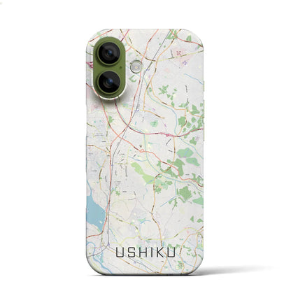 【牛久（茨城県）】地図柄iPhoneケース（バックカバータイプ）