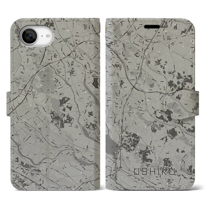 【牛久（茨城県）】地図柄iPhoneケース（手帳タイプ）