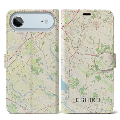 【牛久（茨城県）】地図柄iPhoneケース（手帳タイプ）