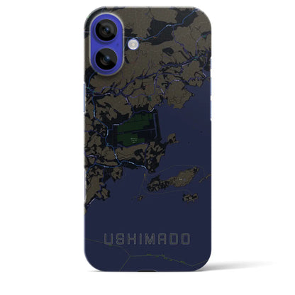 【牛窓（岡山県）】地図柄iPhoneケース（バックカバータイプ）