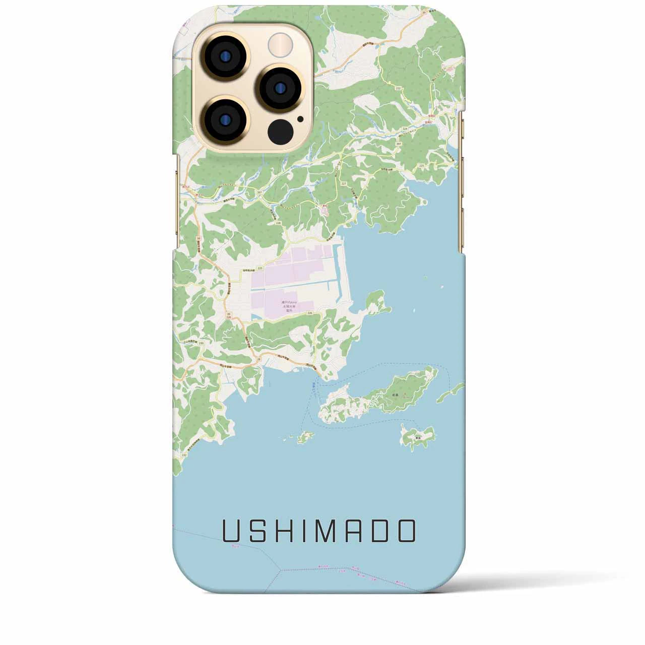 【牛窓（岡山県）】地図柄iPhoneケース（バックカバータイプ）