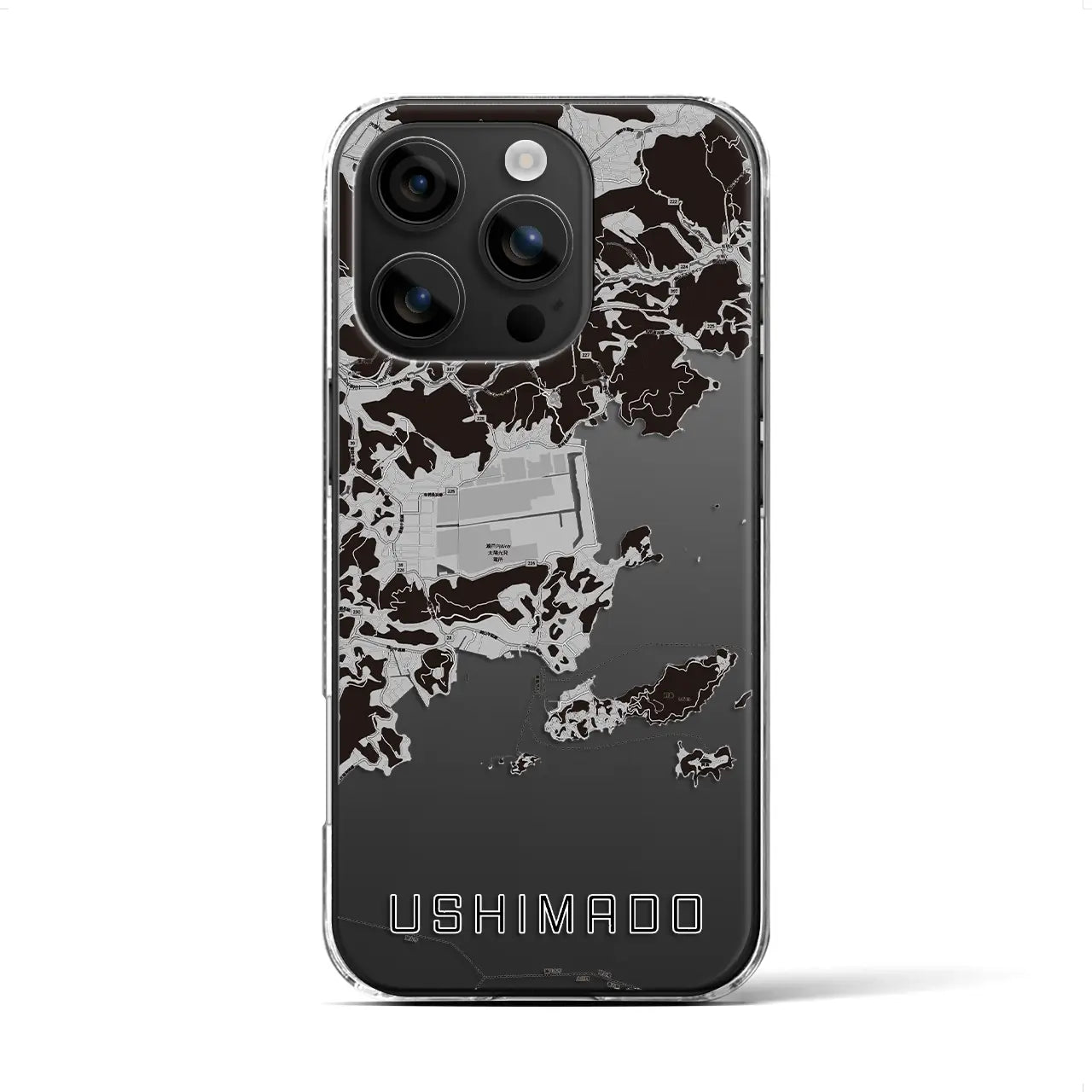 【牛窓（岡山県）】地図柄iPhoneケース（クリアタイプ）