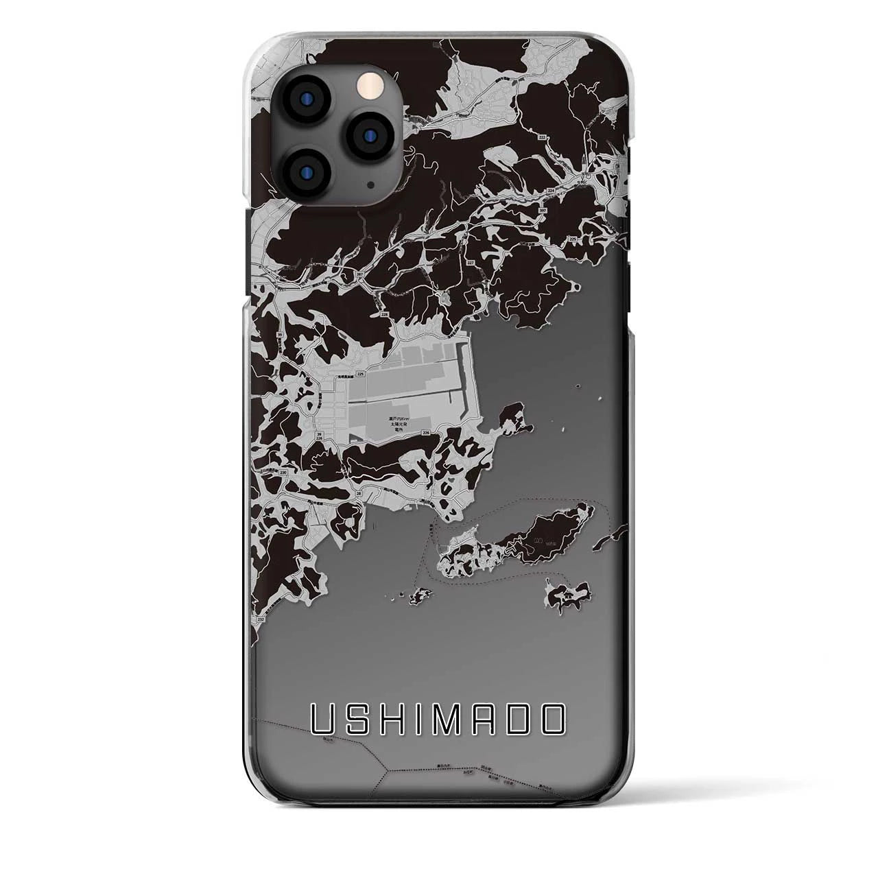 【牛窓（岡山県）】地図柄iPhoneケース（クリアタイプ）