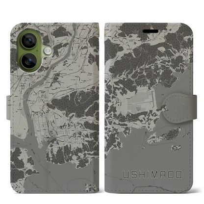 【牛窓（岡山県）】地図柄iPhoneケース（手帳タイプ）