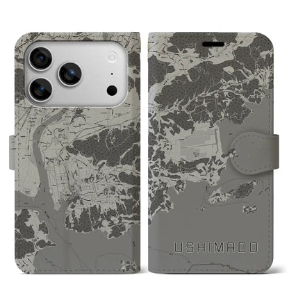 【牛窓（岡山県）】地図柄iPhoneケース（手帳タイプ）