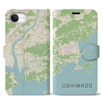 【牛窓（岡山県）】地図柄iPhoneケース（手帳タイプ）