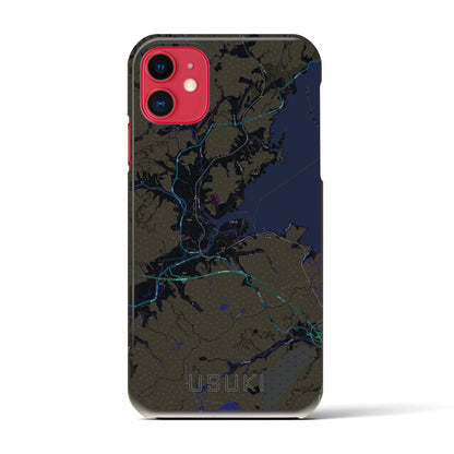 【臼杵（大分県）】地図柄iPhoneケース（バックカバータイプ）