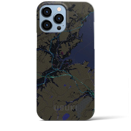 【臼杵（大分県）】地図柄iPhoneケース（バックカバータイプ）