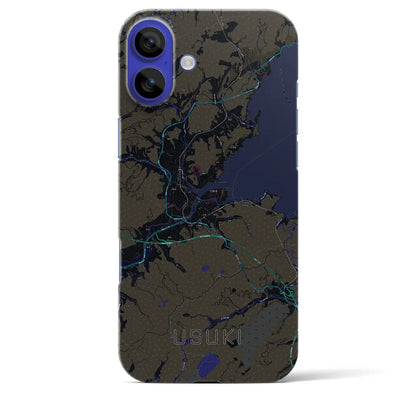 【臼杵（大分県）】地図柄iPhoneケース（バックカバータイプ）