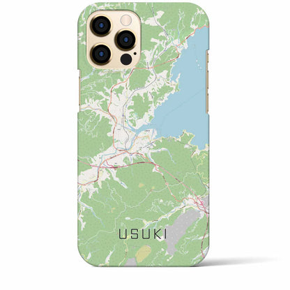 【臼杵（大分県）】地図柄iPhoneケース（バックカバータイプ）