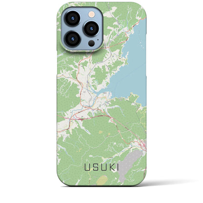 【臼杵（大分県）】地図柄iPhoneケース（バックカバータイプ）