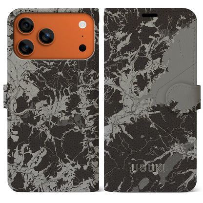 【臼杵（大分県）】地図柄iPhoneケース（手帳タイプ）