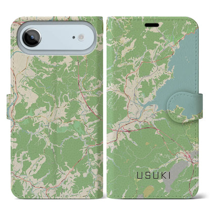 【臼杵（大分県）】地図柄iPhoneケース（手帳タイプ）