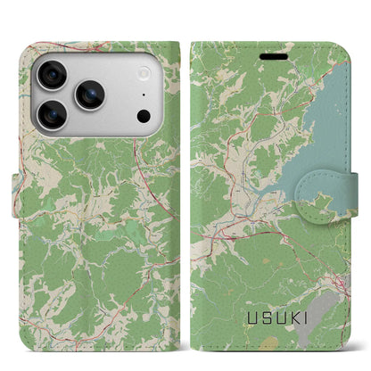 【臼杵（大分県）】地図柄iPhoneケース（手帳タイプ）