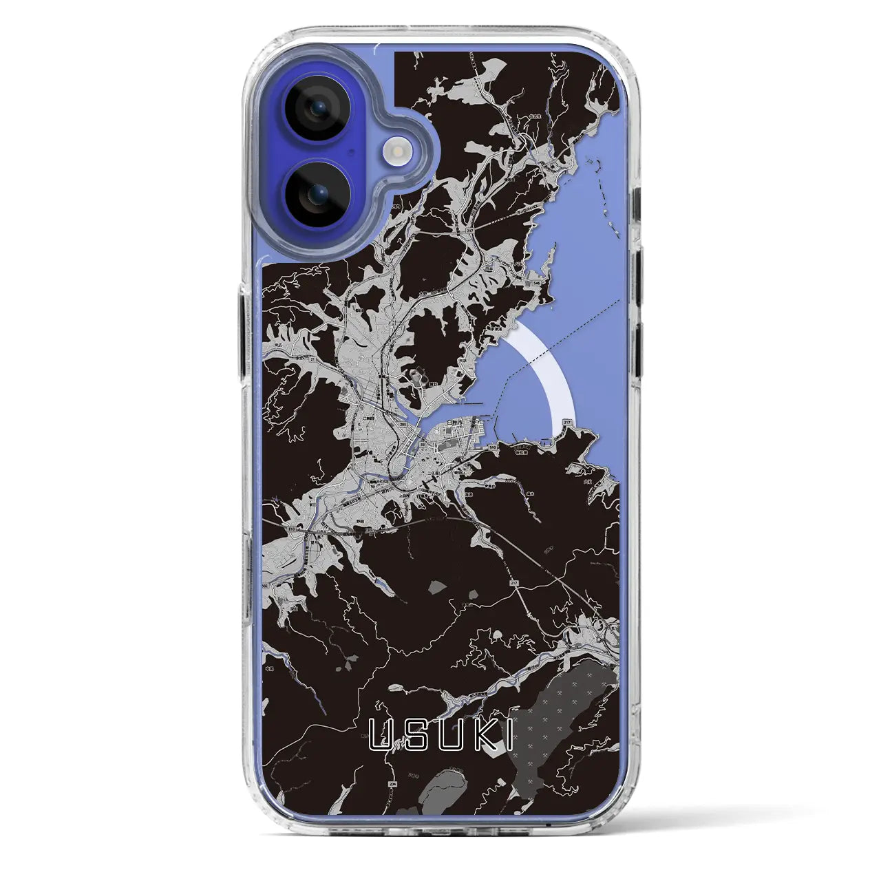 【臼杵（大分県）】地図柄iPhoneケース（MagSafeタイプ）