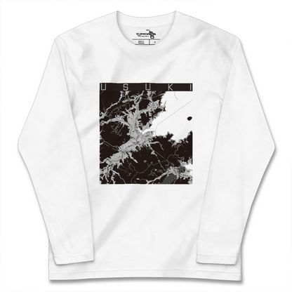 【臼杵（大分県）】地図柄ロングスリーブTシャツ